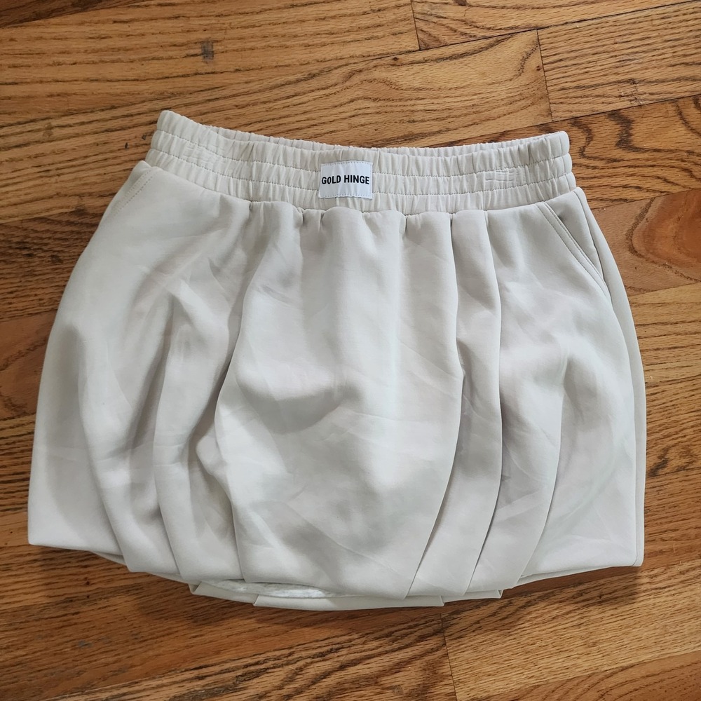 Gold Hinge Womens Athletic Bubble Skirt Medium